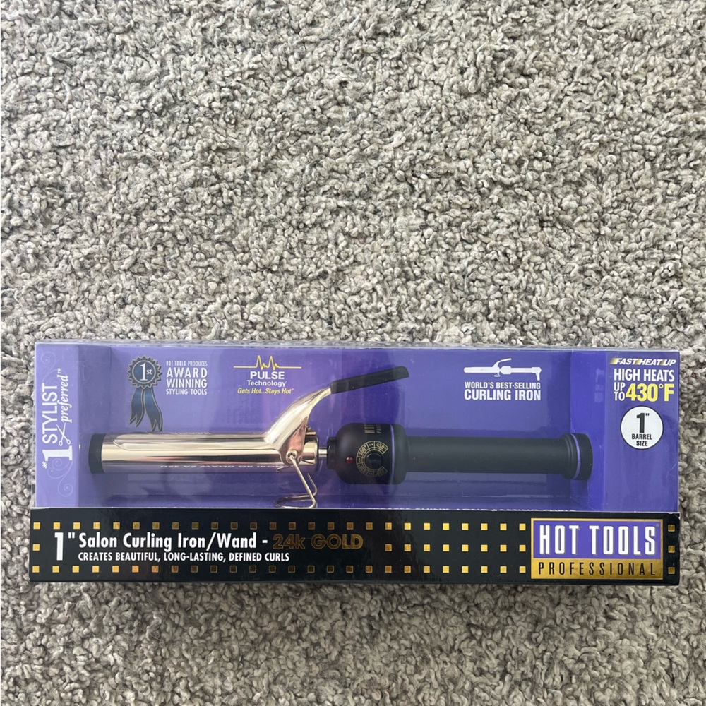 HOT TOOLS PROFESSIONAL CURING IRON - 1 INCH BARREL THE BEST!